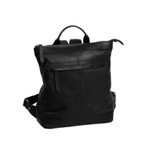 Lade das Bild in den Galerie-Viewer, The Chesterfield Brand Rucksack KOLKATA Schwarz | Echtes Leder
