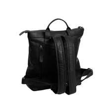 Lade das Bild in den Galerie-Viewer, The Chesterfield Brand Rucksack KOLKATA Schwarz | Echtes Leder
