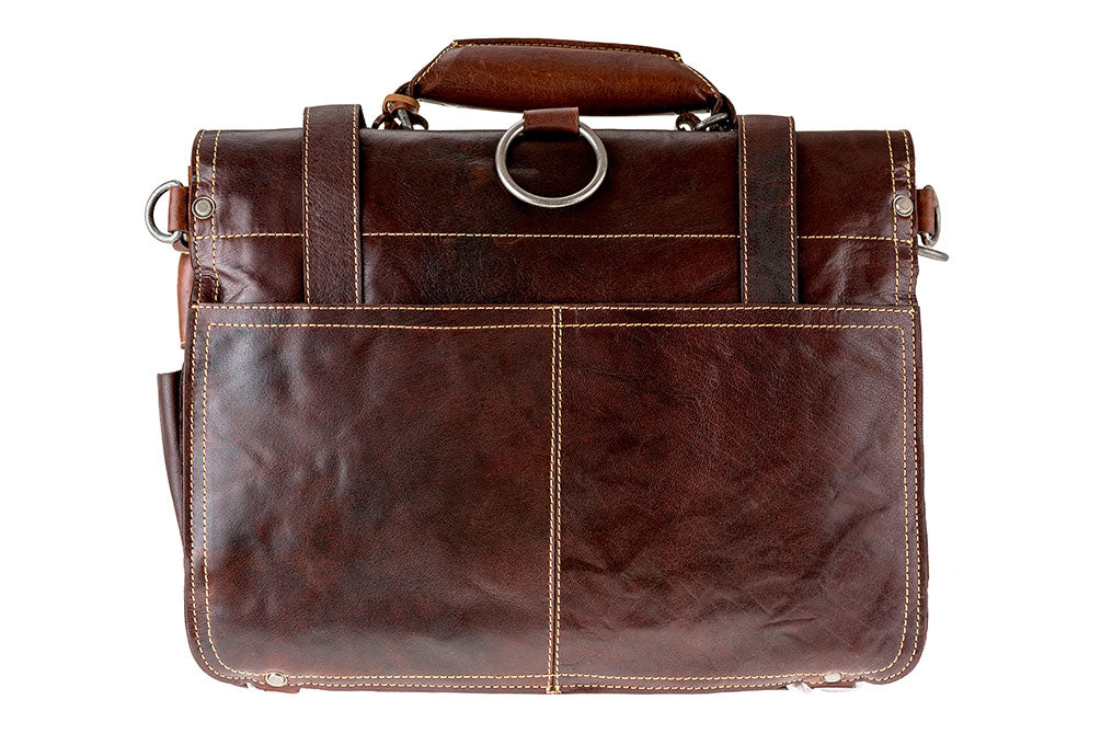 Alpenleder Multifunktionstasche BROOKS Brandy | Echtes Büffel-Leder