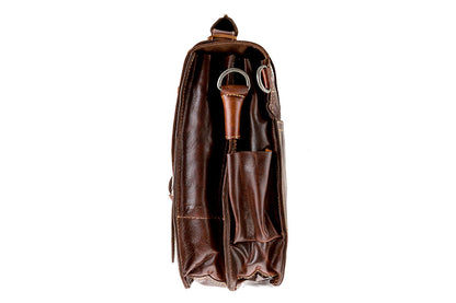Alpenleder Multifunktionstasche BROOKS Brandy | Echtes Büffel-Leder