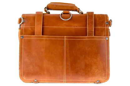 Alpenleder Multifunktionstasche BROOKS Cognac | Echtes Büffel-Leder