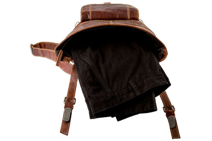 Alpenleder Rucksack MOUTAINSIDE | Echtes Büffel-Leder