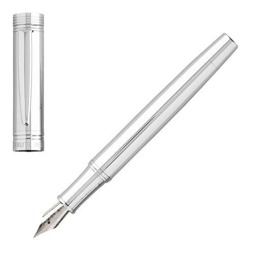 Cerruti 1881 Füllfederhalter ZOOM Classic Silver