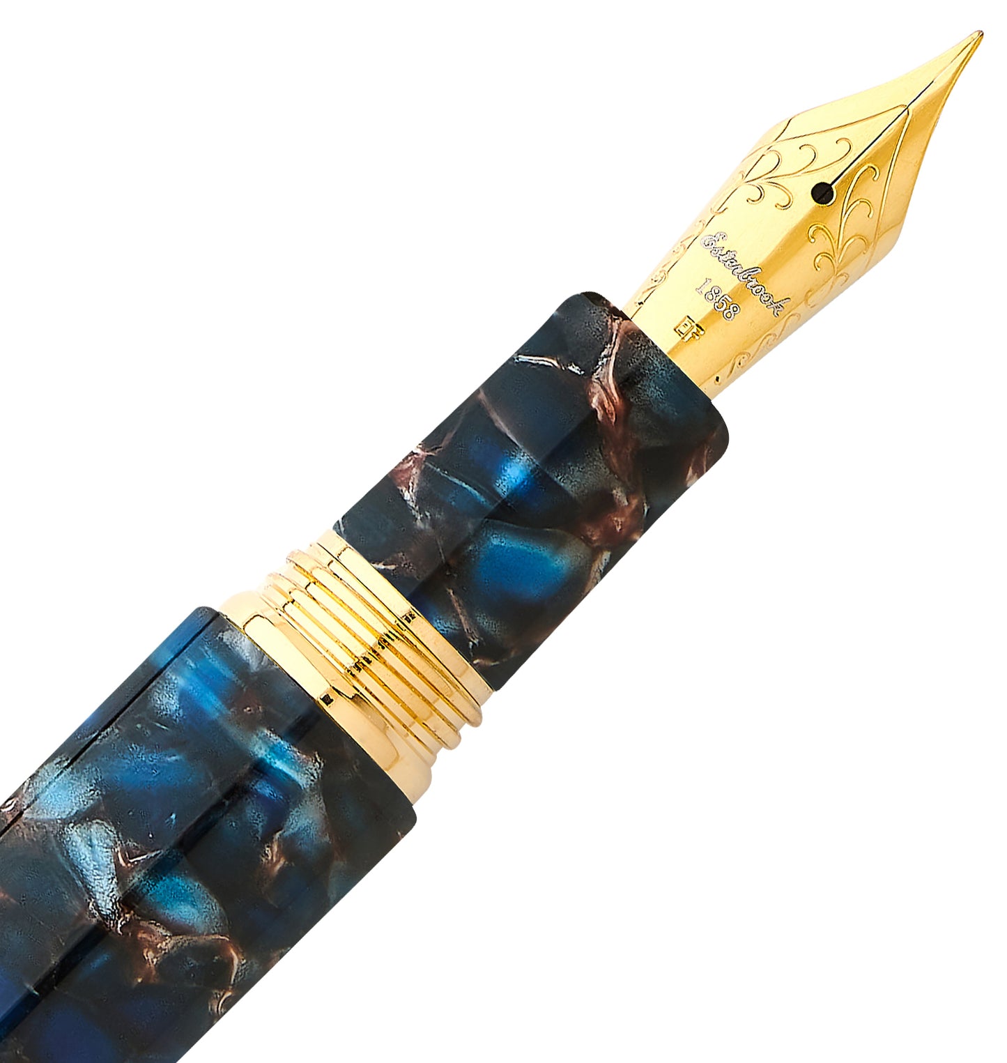 Esterbrook Füllfederhalter ESTIE Nouveau Bleu Gold Oversized