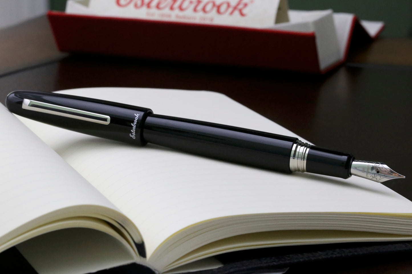 Esterbrook Füllfederhalter ESTIE Ebony Silber Oversized