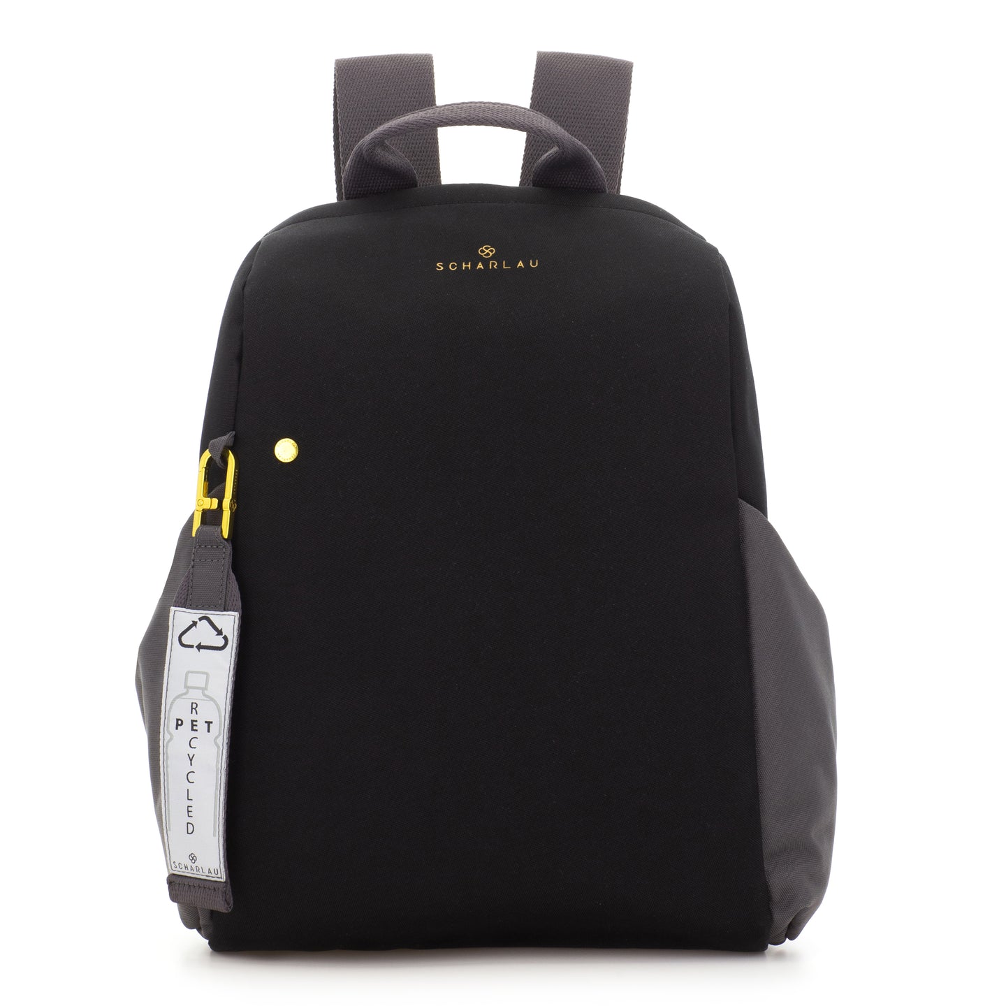 Scharlau Rucksack PEDIRKA Black | 100% recycelte PET-Plastikflaschen