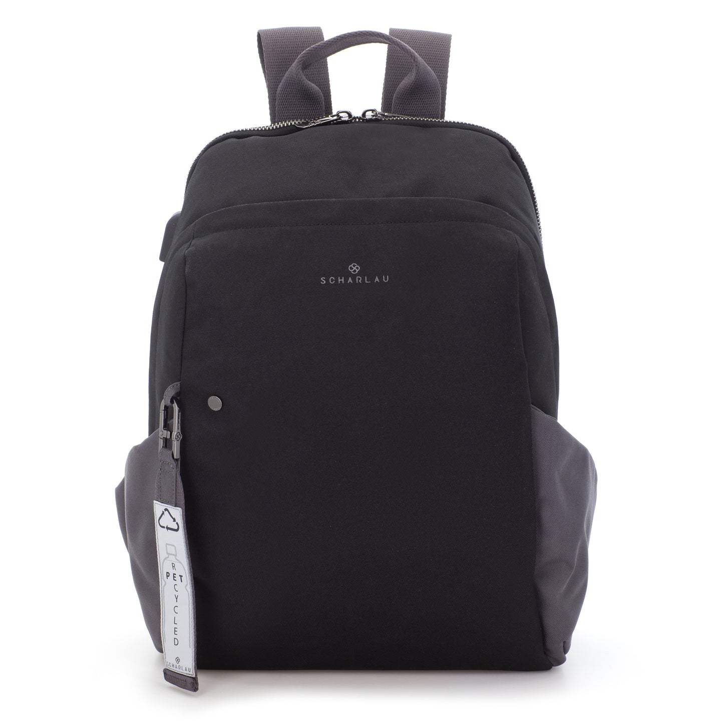 Scharlau Rucksack TANAMI Black | 100% recycelte PET-Plastikflaschen