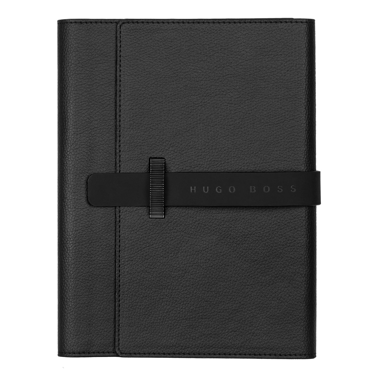 Hugo Boss Schreibset ILLUSION Gear Black | Kugelschreiber und A5 Schreibmappe