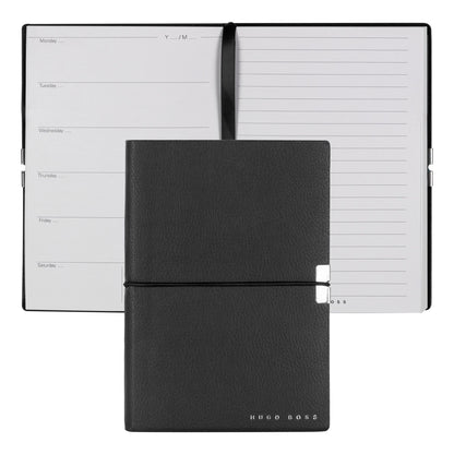 Hugo Boss Schreibset ELEGANCE STORYLINE Black | Kugelschreiber und A6 Notizblock