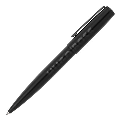 Hugo Boss Schreibset LABEL Black | Kugelschreiber und A5 Schreibmappe