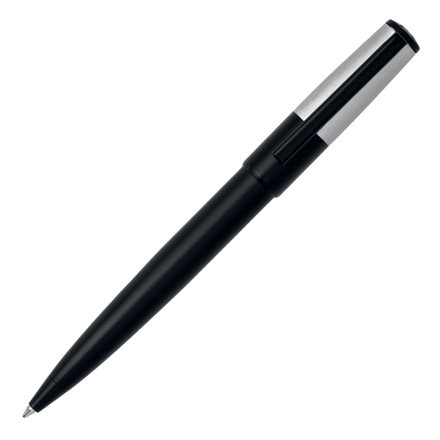 Hugo Boss Schreibset GEAR Minimal Black & Chrome | Kugelschreiber und Tintenroller