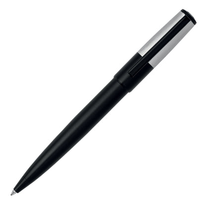 Hugo Boss Schreibset GEAR Minimal Black & Chrome | Kugelschreiber und Tintenroller