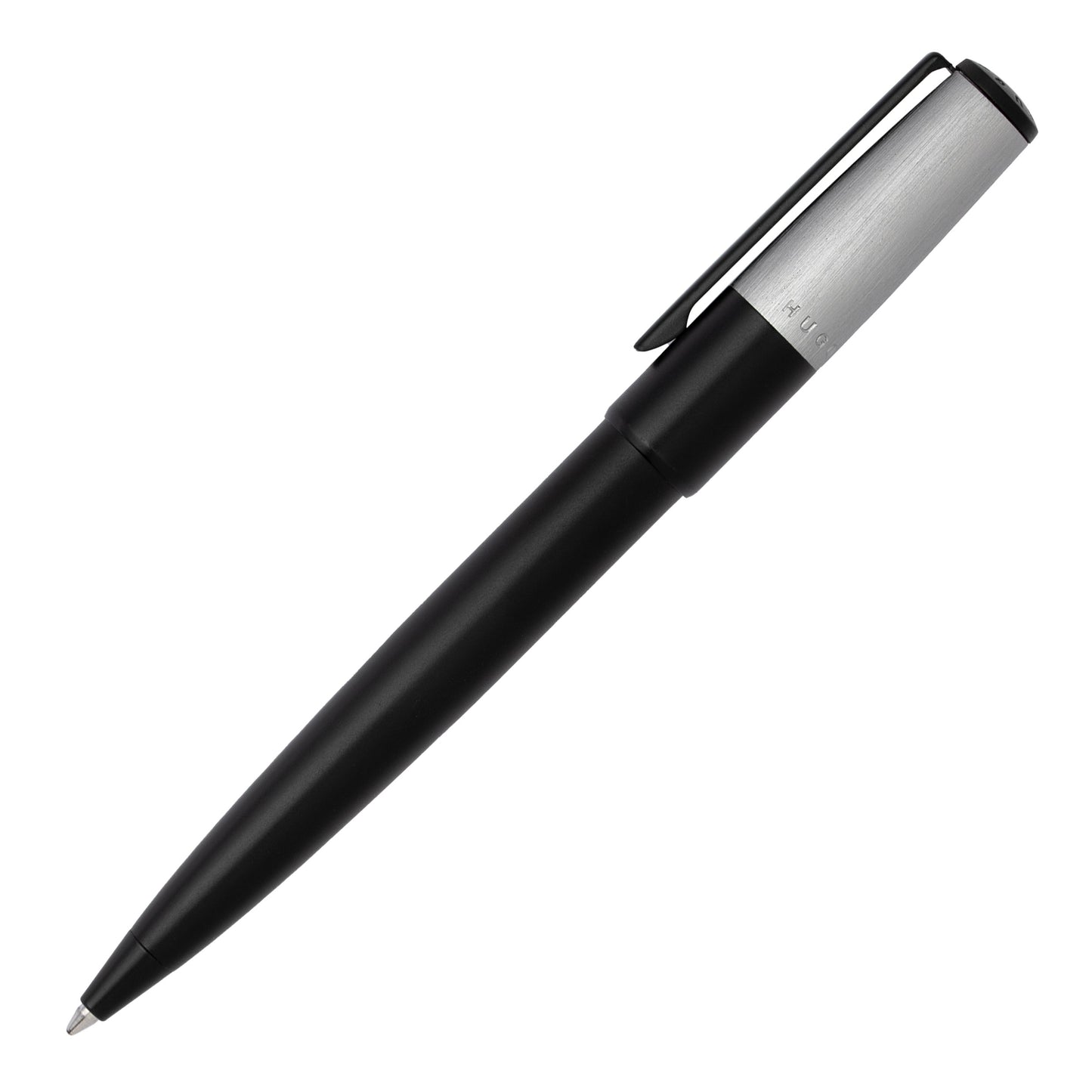 Hugo Boss Schreibset GEAR Minimal Black & Chrome | Kugelschreiber und Tintenroller