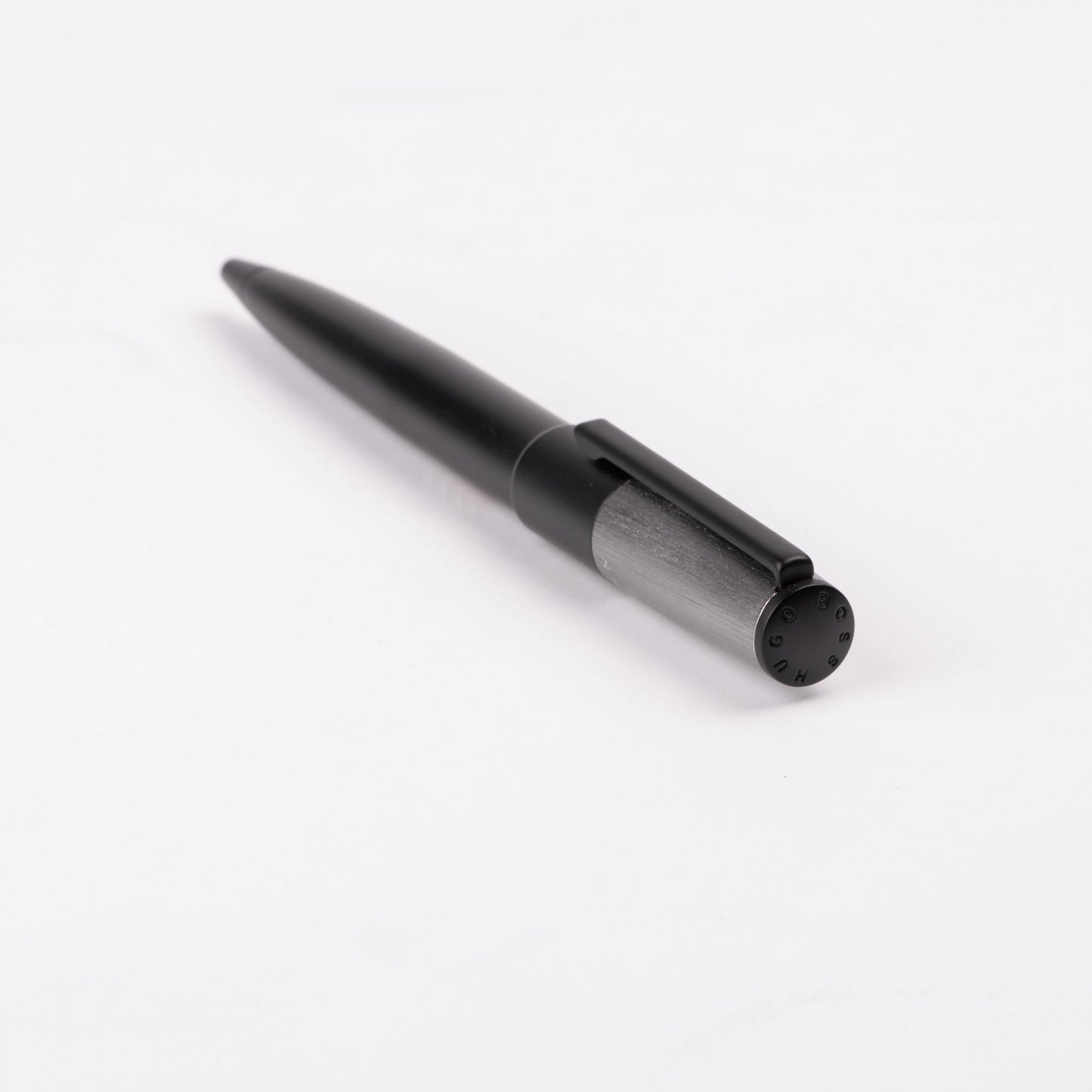 Hugo Boss Schreibset GEAR Minimal Black & Chrome | Kugelschreiber und Tintenroller