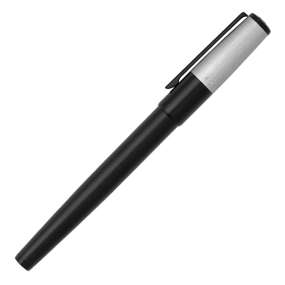Hugo Boss Schreibset GEAR Minimal Black & Chrome | Kugelschreiber und Tintenroller