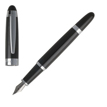 Hugo Boss Stifte-Set ICON Black | Tintenroller und Füllfederhalter