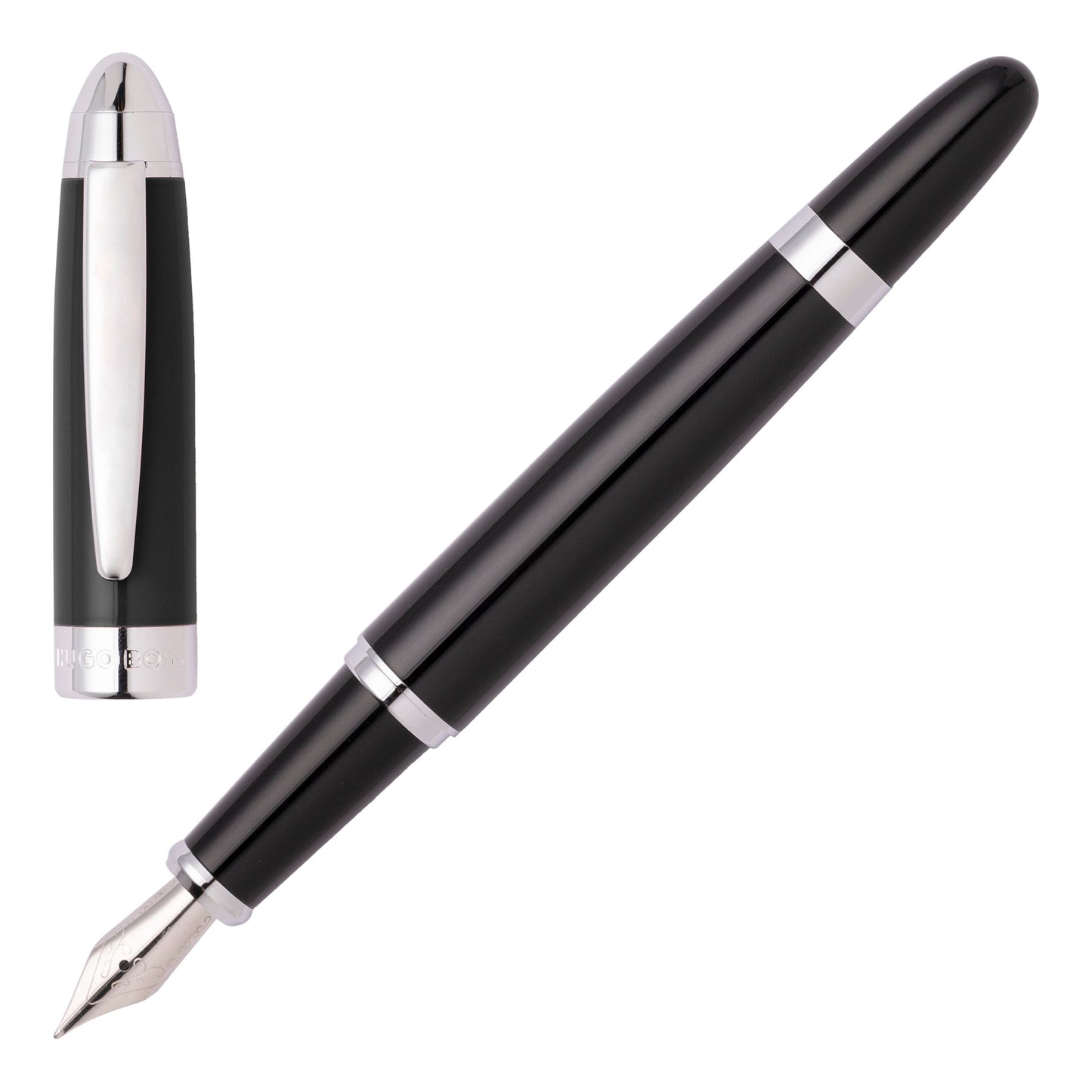 Hugo Boss Schreibset Icon Black | Kugelschreiber und Füllfederhalter
