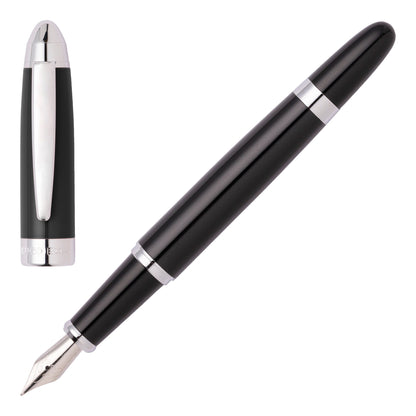 Hugo Boss Schreibset Icon Black | Kugelschreiber und Füllfederhalter