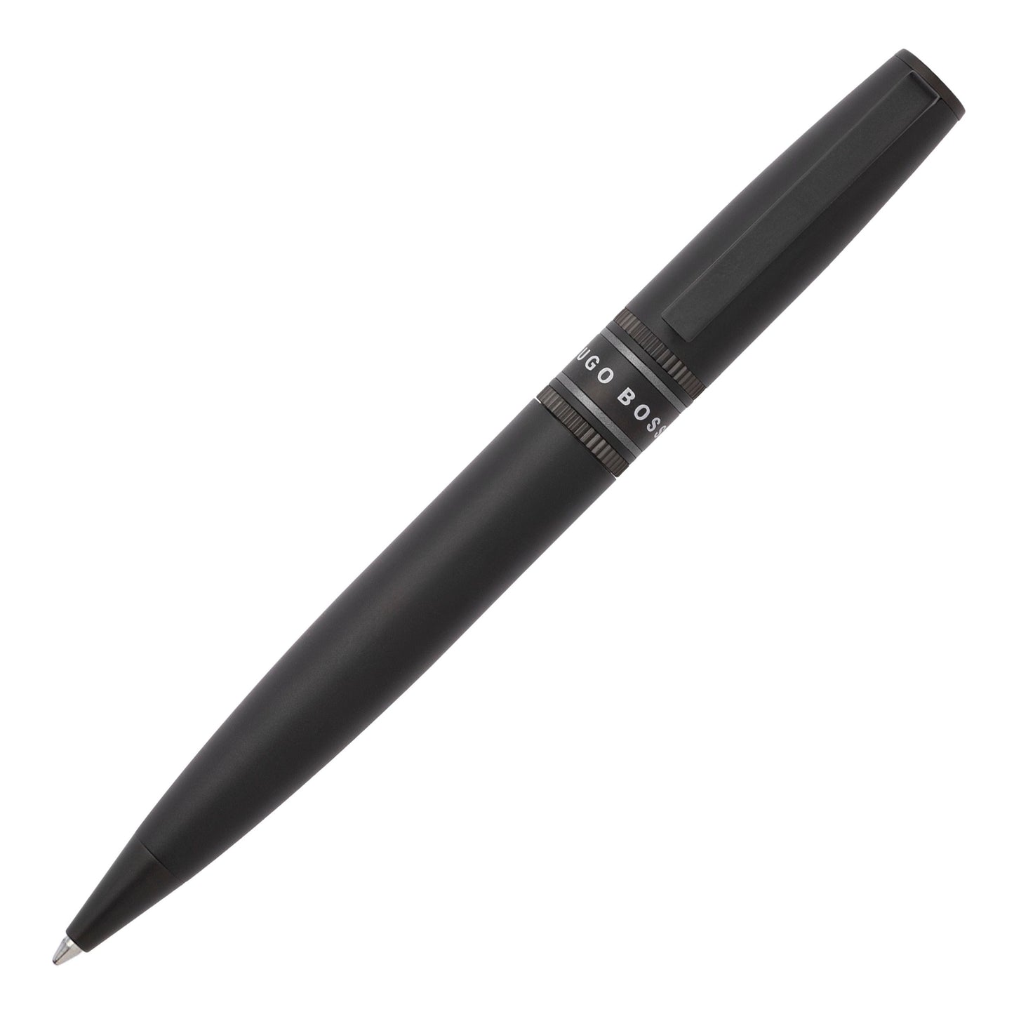 Hugo Boss Schreibset ILLUSION Gear Black | Kugelschreiber und A5 Schreibmappe