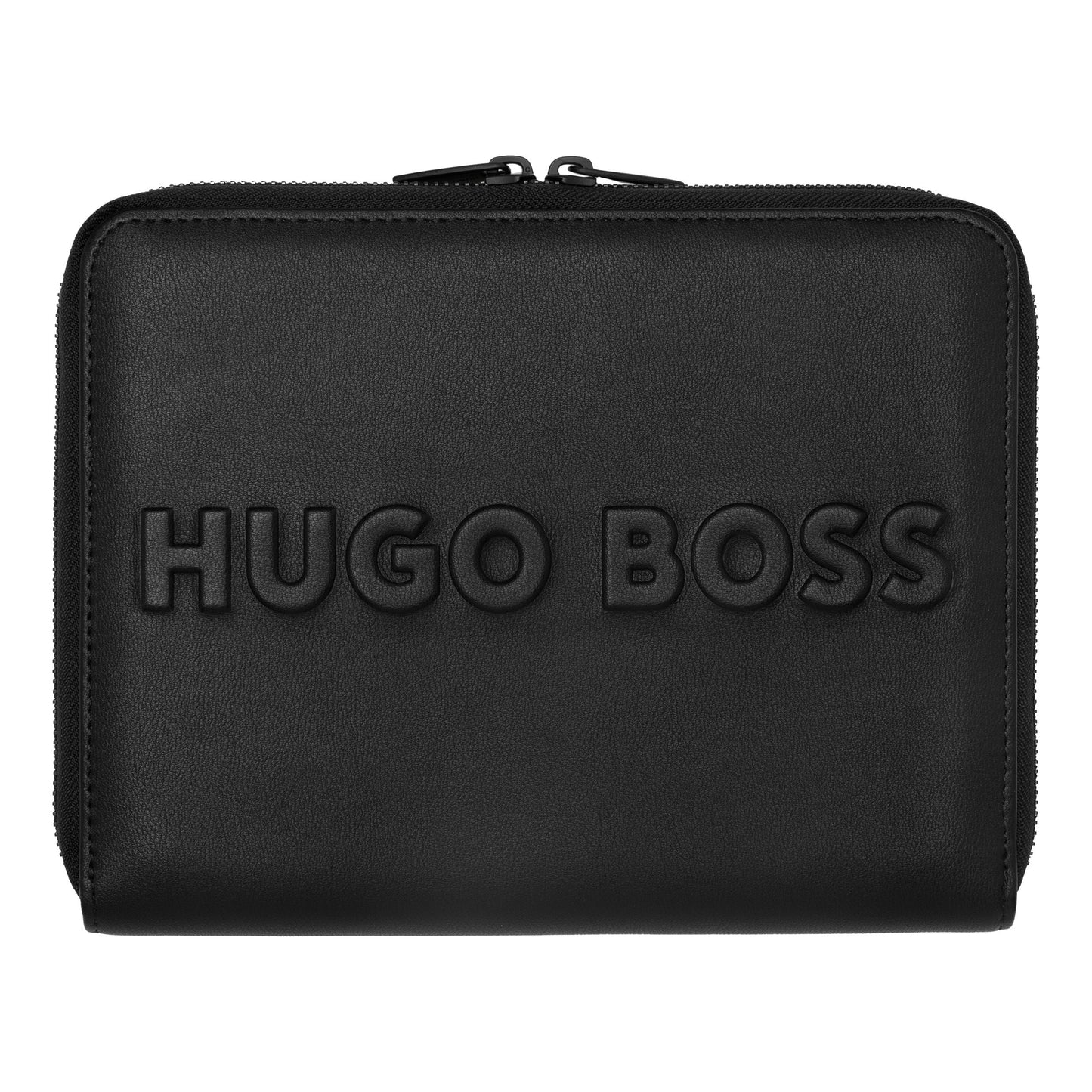 Hugo Boss Schreibset GEAR PINSTRIPE Black / Rosegold | Kugelschreiber und A5 Schreibmappe