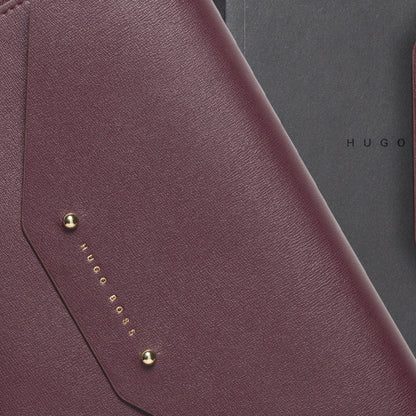 Hugo Boss Set | Kugelschreiber und Konferenzmappe A5 Burgundy