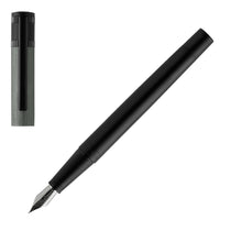 Lade das Bild in den Galerie-Viewer, Der Hugo Boss Füllfederhalter Explore Brushed Grey - Günstig im Onlineshop.
