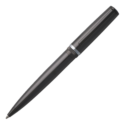 Hugo Boss Kugelschreiber GEAR METAL Dark Chrome