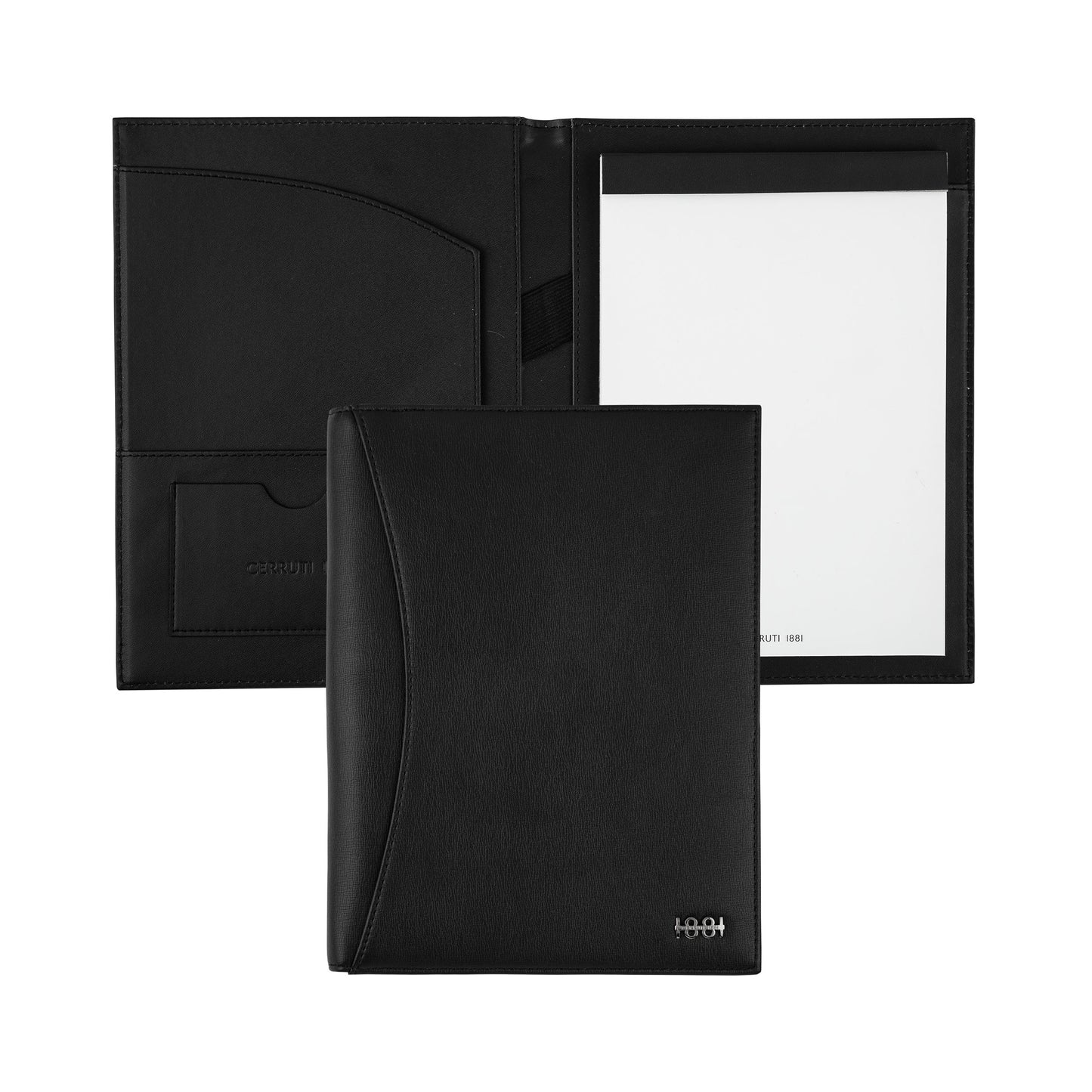 Cerruti 1881 Schreibset IRVING Black | Tintenroller, Schreibmappe A5 und Schlüsselring