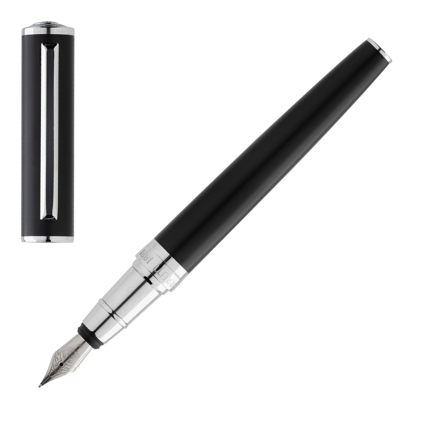 Cerruti 1881 Stifte-Set MOTLEY Black | Kugelschreiber und Füllfederhalter
