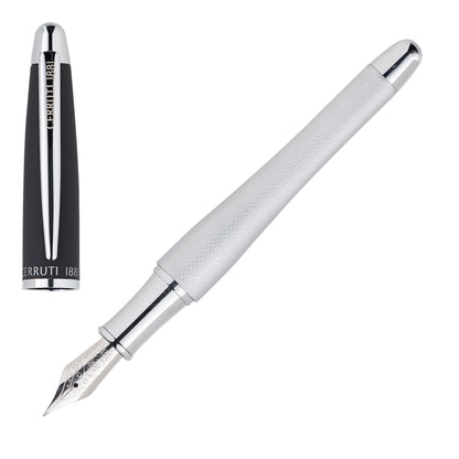 Cerruti 1881 Stifte-Set OAT Chrome | Kugelschreiber und Füllfederhalter