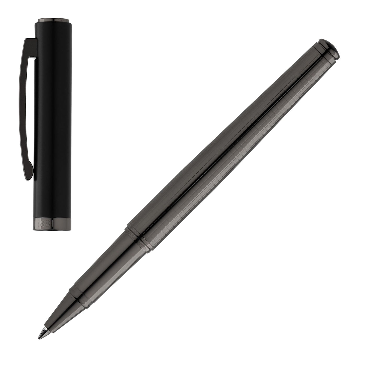 Cerruti 1881 Schreibset IRVING Black | Tintenroller, Schreibmappe A5 und Schlüsselring