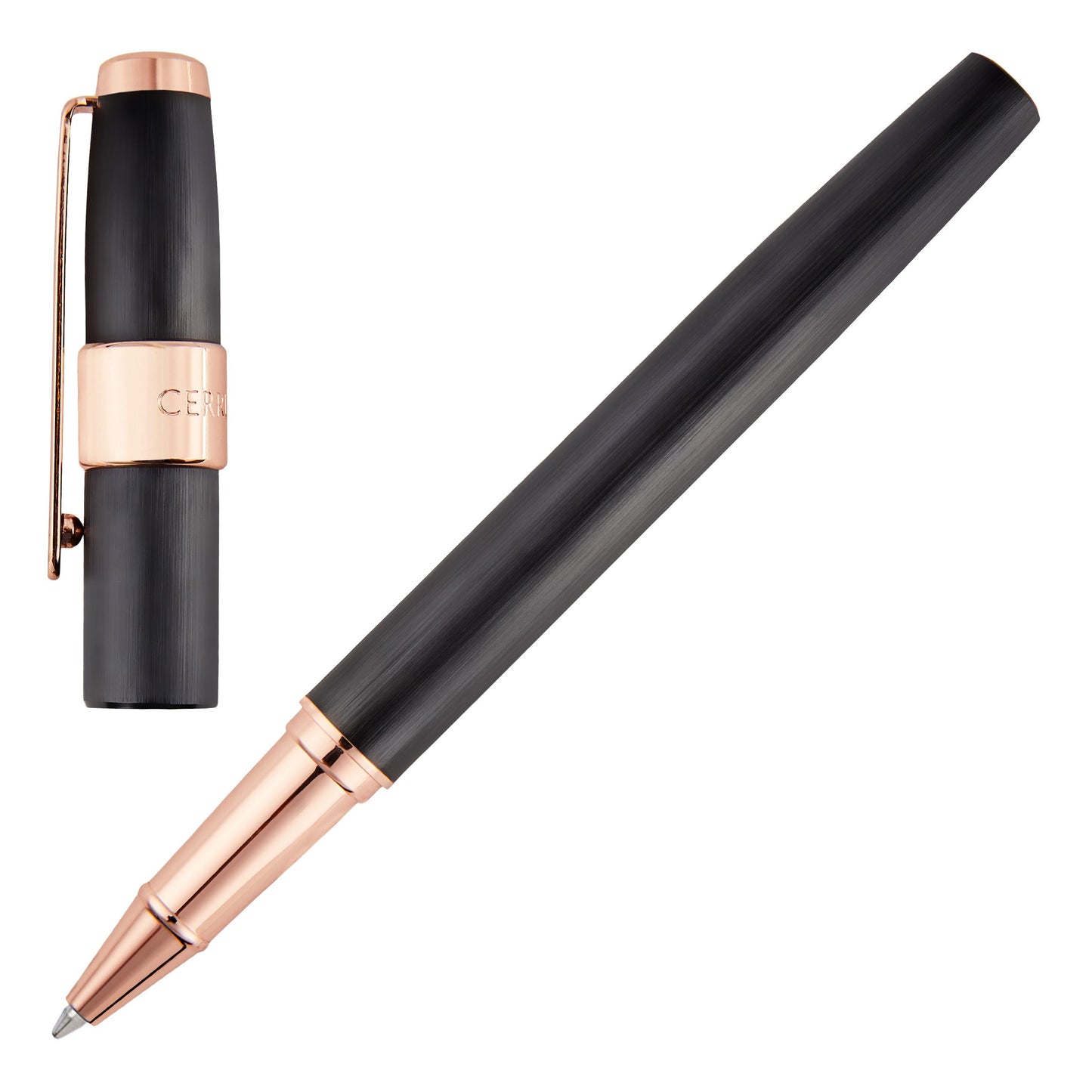 Cerruti 1881 Tintenroller BLOCK Brushed Black