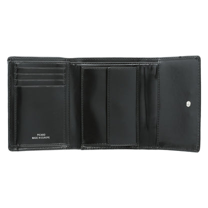 Picard Damen Geldbörse OFFENBACH 8477 Schwarz | Echtes Leder