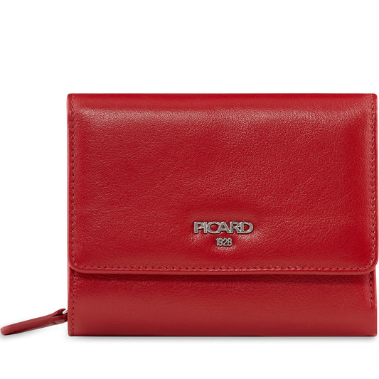 Picard Damen Geldbörse BINGO 8489 Rot  | Echtes Leder