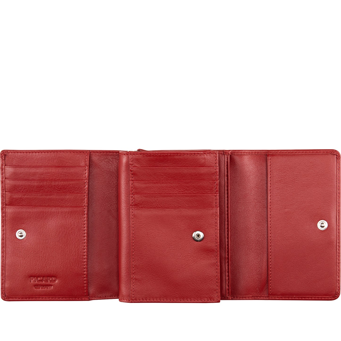 Picard Damen Geldbörse BINGO 8489 Rot  | Echtes Leder