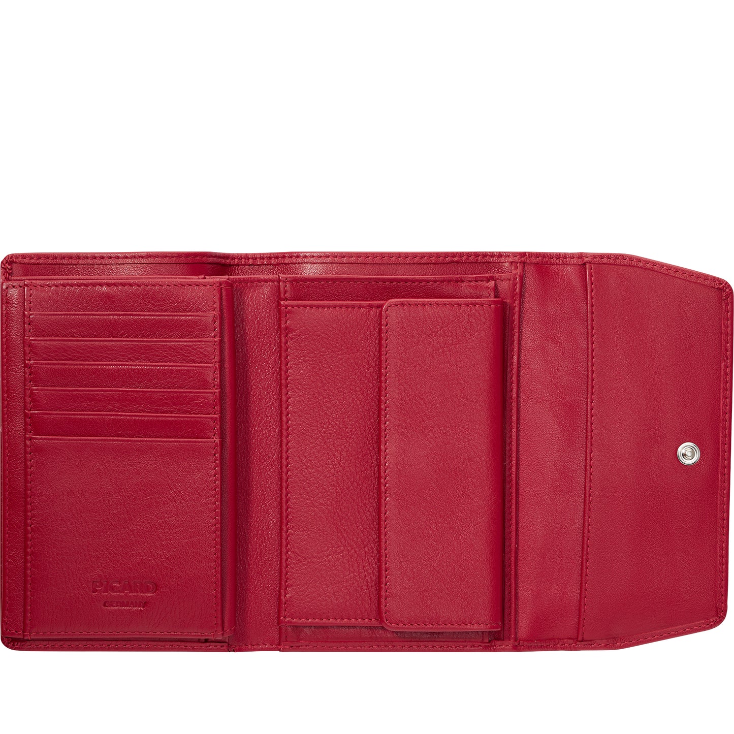 Picard Damen Geldbörse BINGO 8881 Rot | Echtes Leder