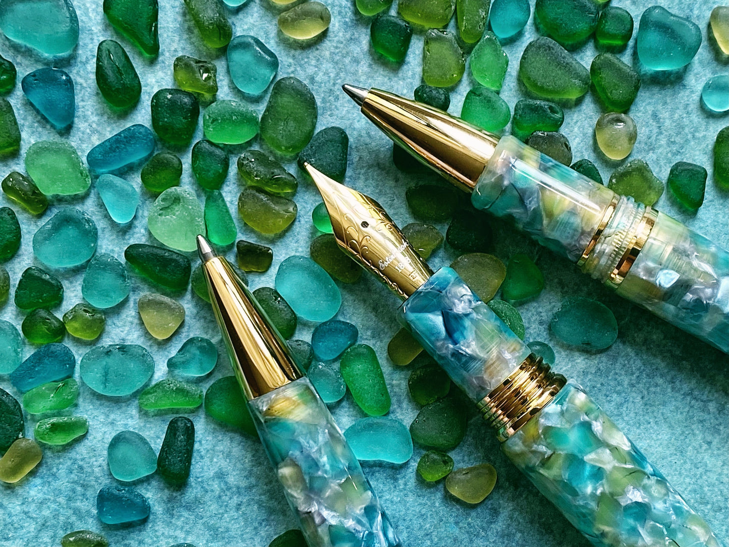 Esterbrook Füllfederhalter ESTIE Sea Glass Gold