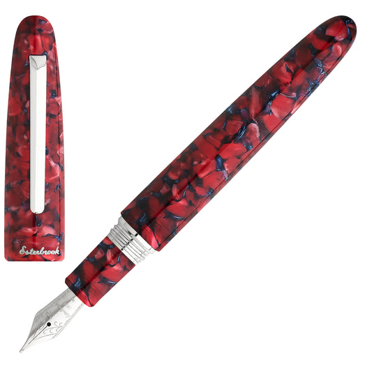 Esterbrook Füllfederhalter ESTIE Scarlet Silber Oversized