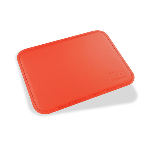 Rotes Mousepad aus regeneriertem Leder