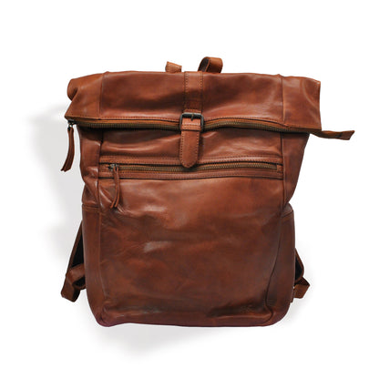 Bear Design Rucksack RICK Cognac | Echtes Leder