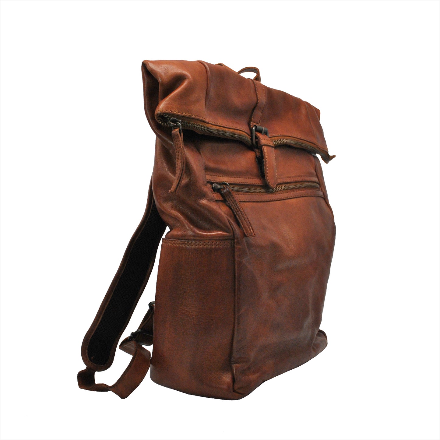 Bear Design Rucksack RICK Cognac | Echtes Leder