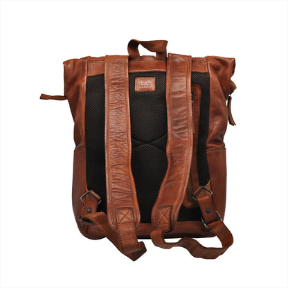 Bear Design Rucksack RICK Cognac | Echtes Leder