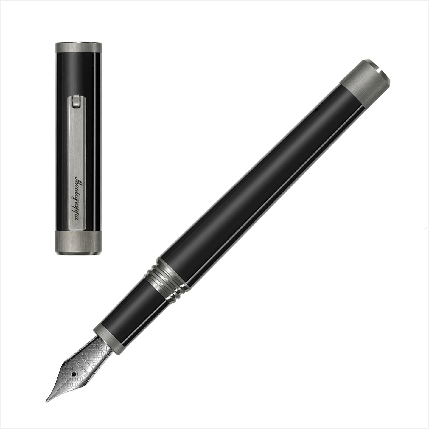 Steigen Sie ein in die Welt der Luxus-Schreibgeräte - mit dem Montegrappa Zero Gun Metal und einer 14k Goldfeder