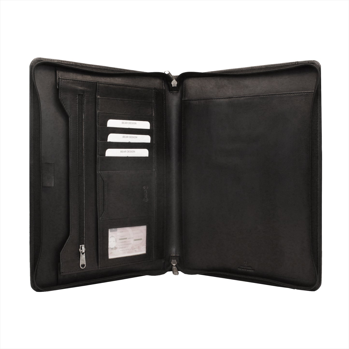 Bear Design Schreibmappe A4 JOS Schwarz