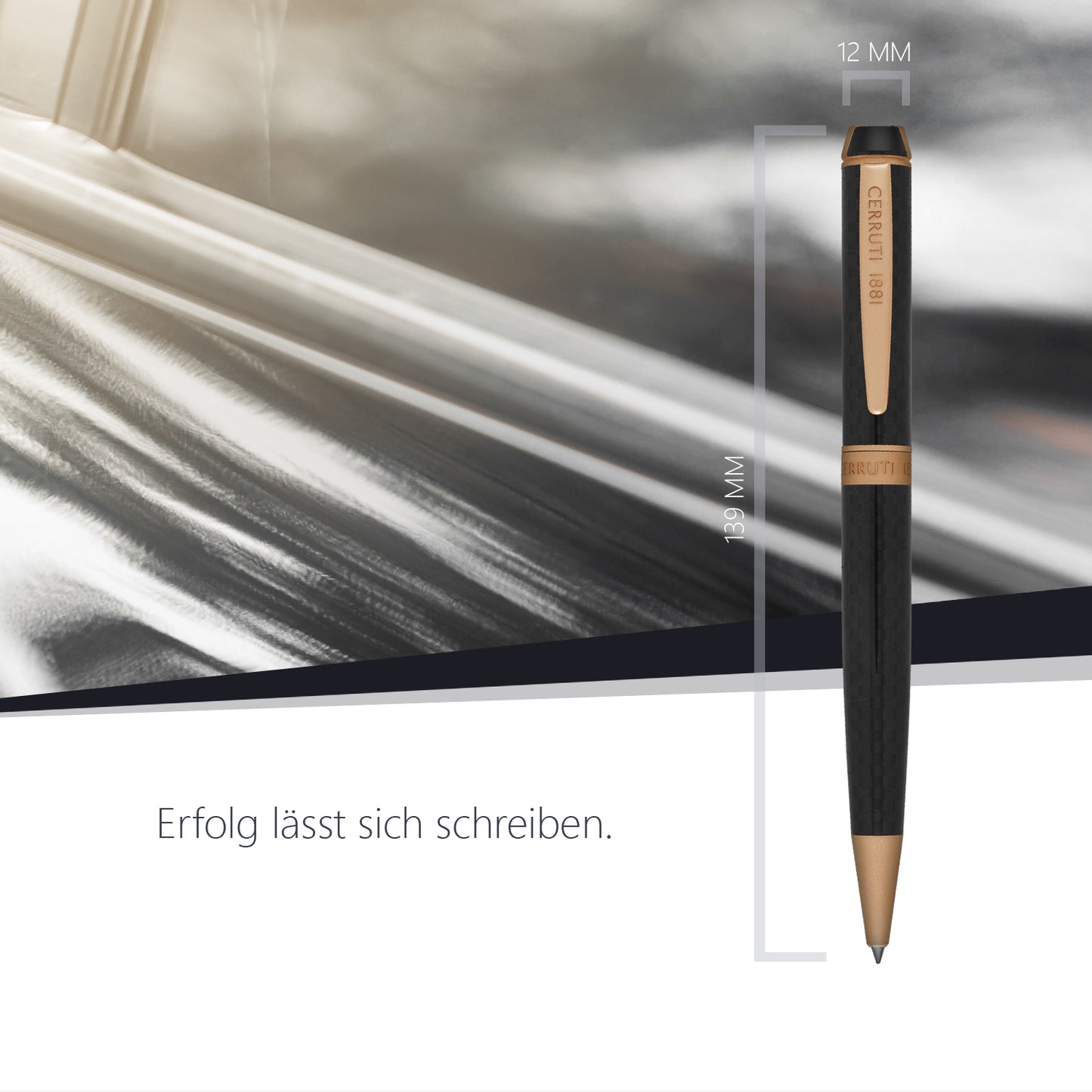 Cerruti 1881 Kugelschreiber Fetter Rosegold