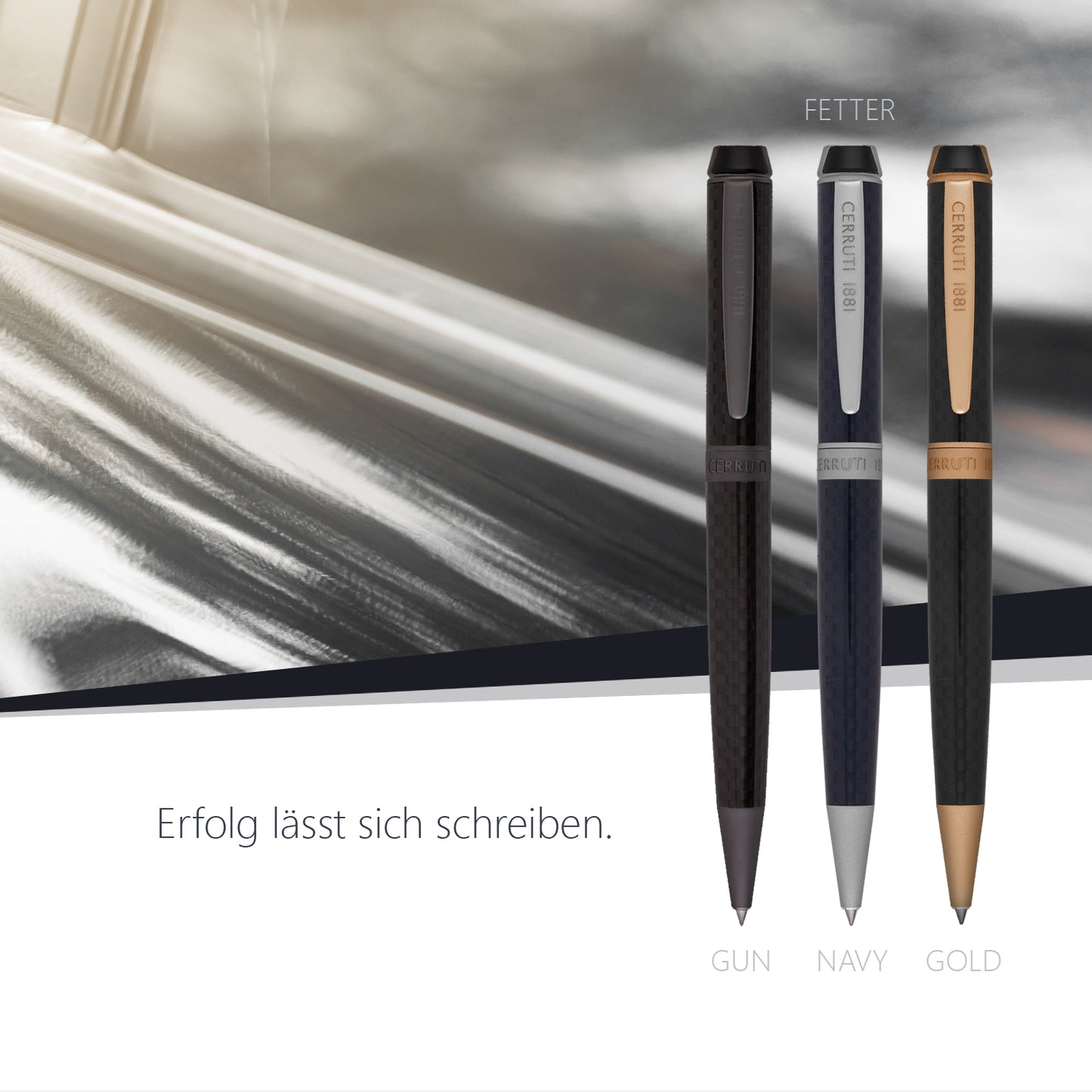 Cerruti 1881 Kugelschreiber Fetter Navy