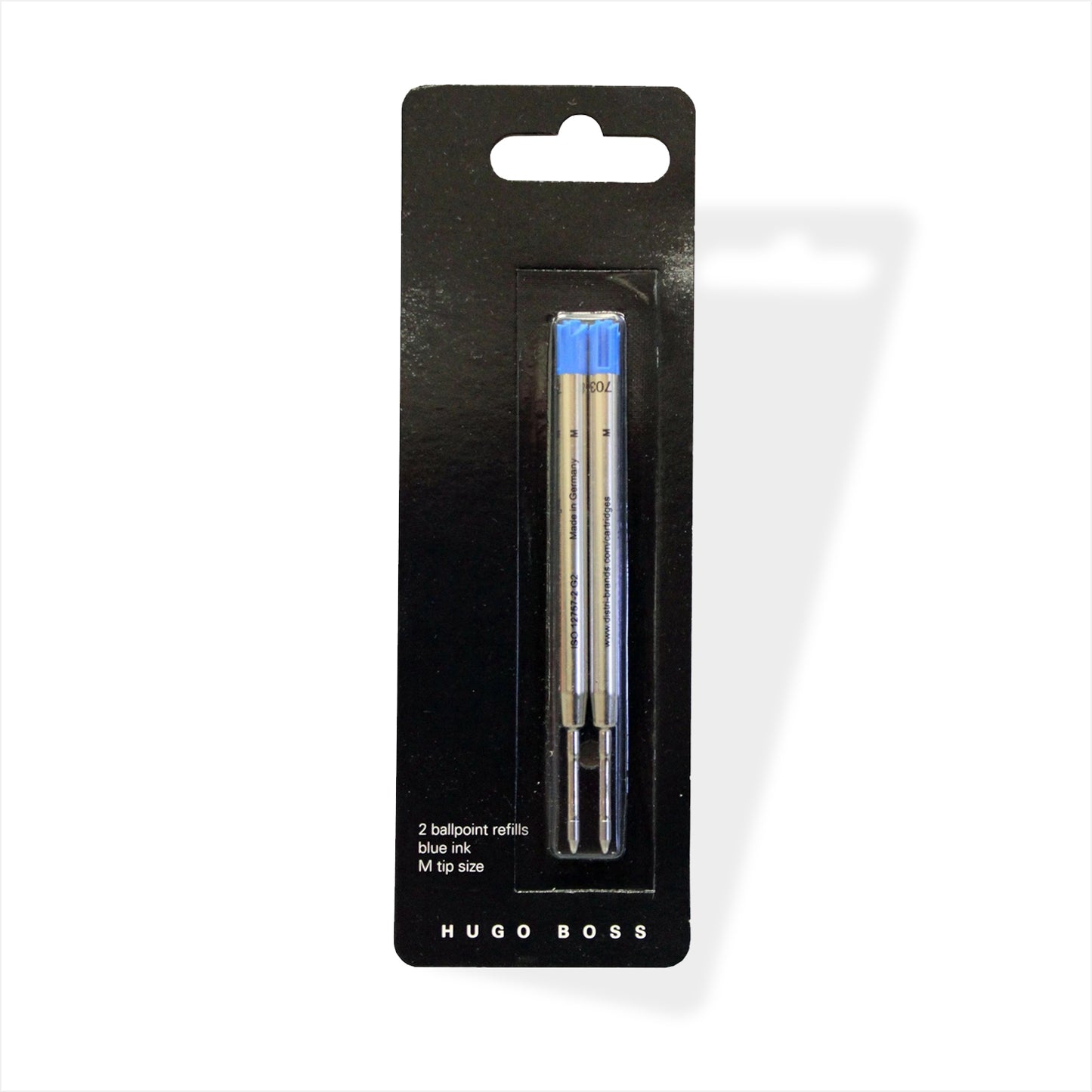 Hugo Boss Kugelschreiber Ersatzminen Blau Metall Duo Pack