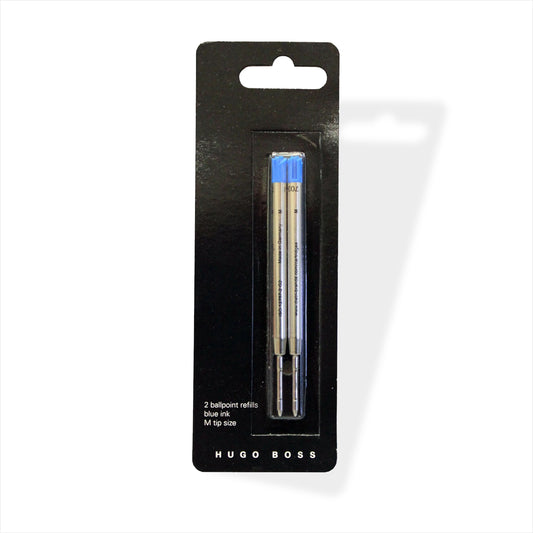 Hugo Boss Kugelschreiber Ersatzminen Blau Metall Duo Pack
