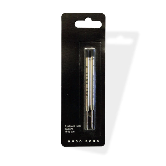 Hugo Boss Kugelschreiber Ersatzminen Schwarz Metall Duo Pack
