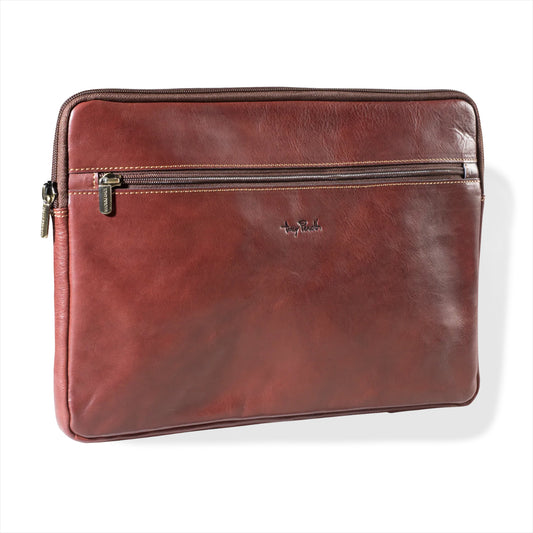 Tony Perotti Laptop Sleeve 13" Braun | Echtes Leder